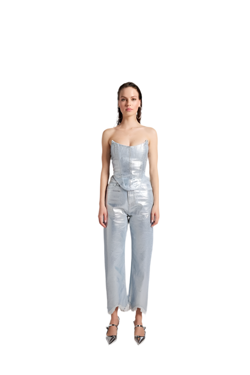 Glossy Jeans Blue Sky