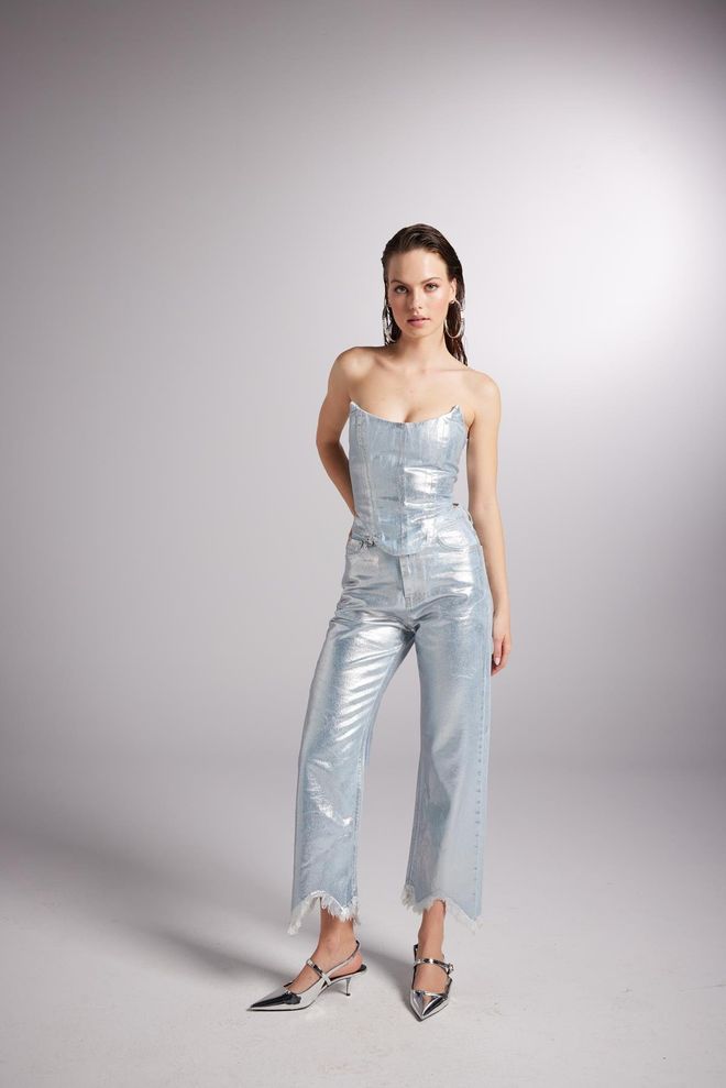 Glossy Jeans Blue Sky