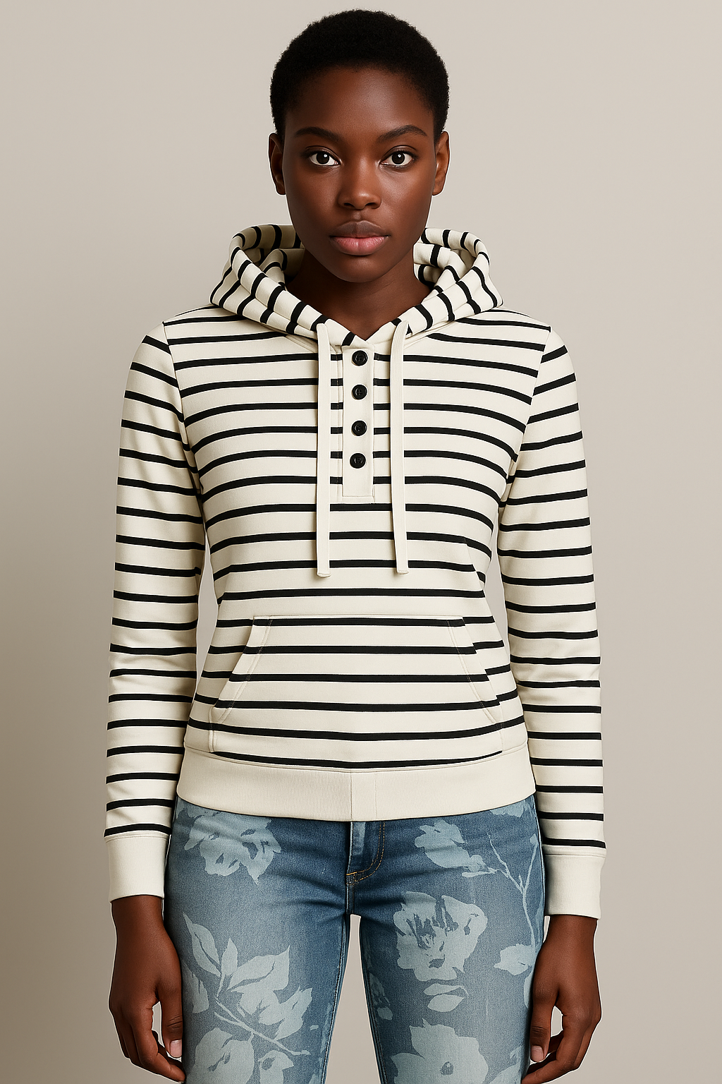 Women printed Hoodies “55 Marine “