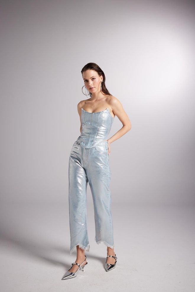 Glossy Jeans Blue Sky