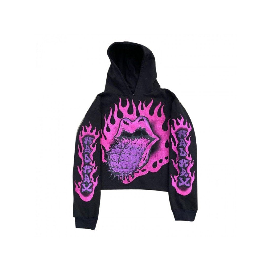 Printed Hooded Collar Loose Men Hoodies