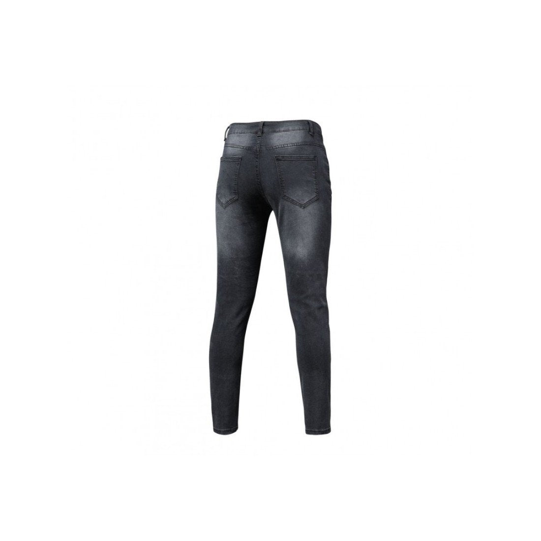 Patchwork Ripped Black Pencil Jeans For Men