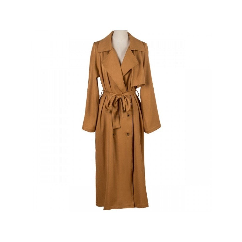English Solid Long Coats For Women