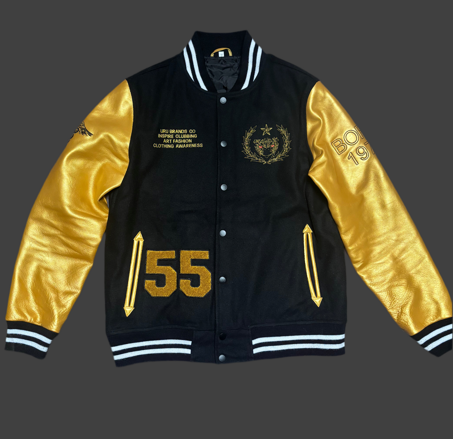 Varsity Men Jacket  Leather & Wool