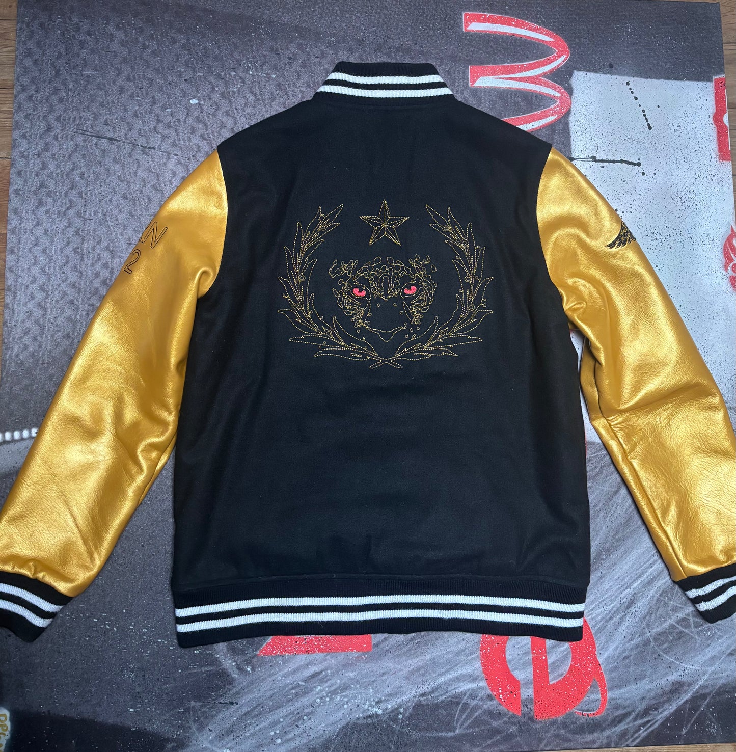 Varsity Men Jacket  Leather & Wool