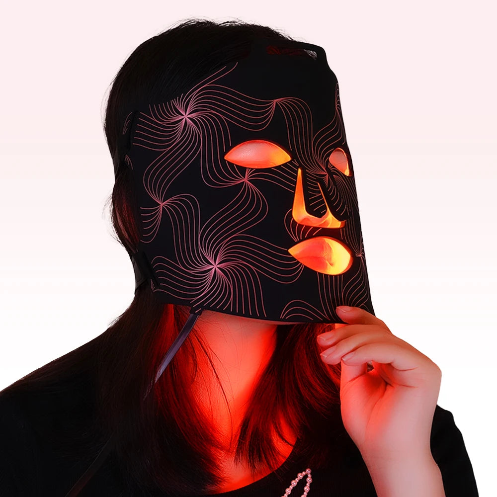 Fm80 Red Light Photon Therapy Skin Care Mask Soft Medical Silicone Led Face Mask For Home Use