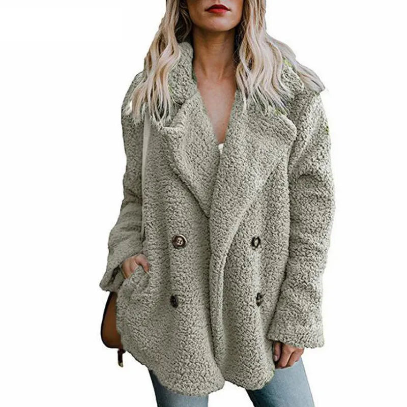 Plush Women Winter Jackets Fluffy Coat Female Warm Fleece Winter Clothes
