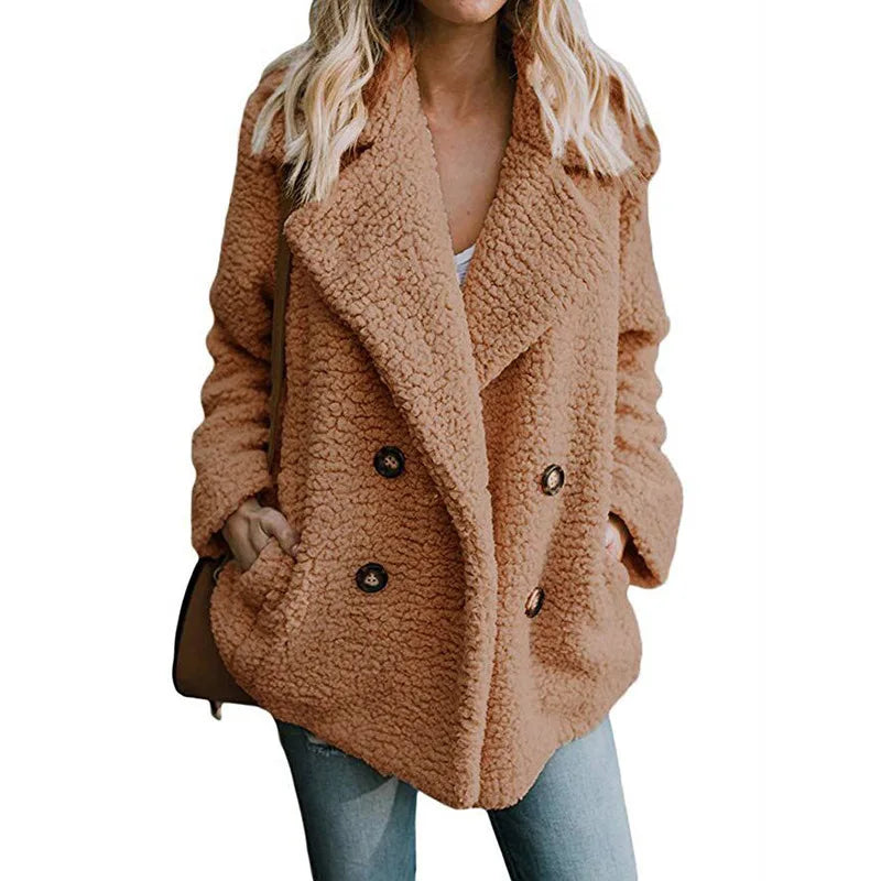 Plush Women Winter Jackets Fluffy Coat Female Warm Fleece Winter Clothes