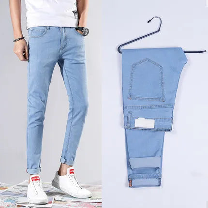 Skinny Jeans Men Cotton Elastic Denim Pants Cowboy Trousers