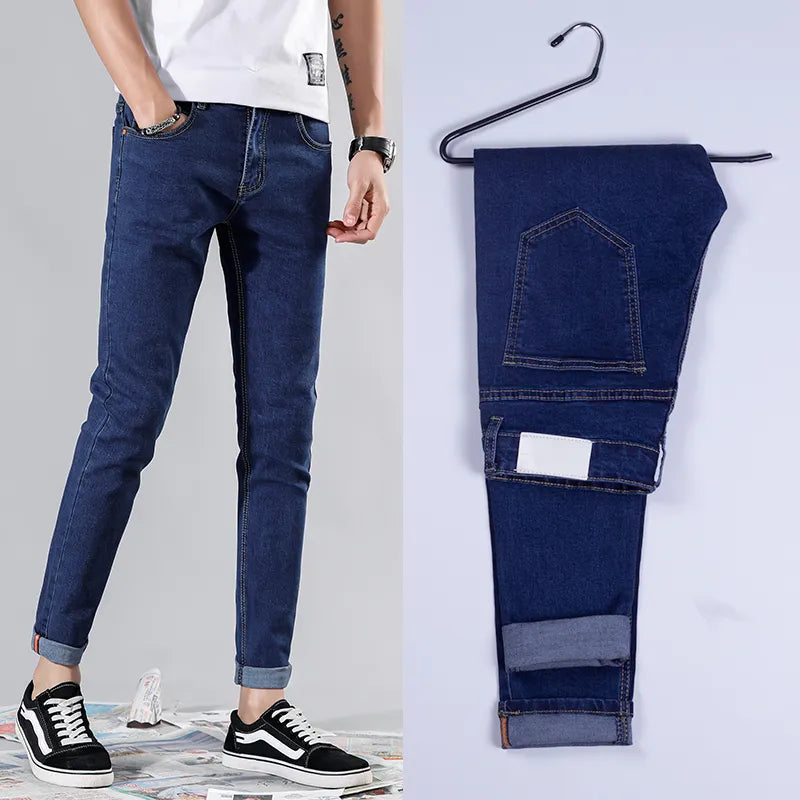 Skinny Jeans Men Cotton Elastic Denim Pants Cowboy Trousers