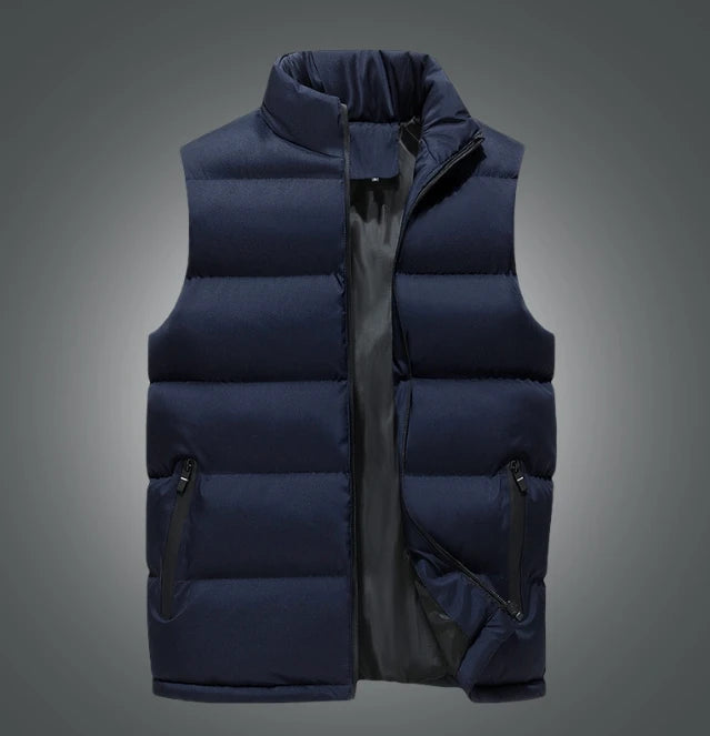 Winter Men Clothing Thick Warm Sleeveless Vests Jackets Waistcoat