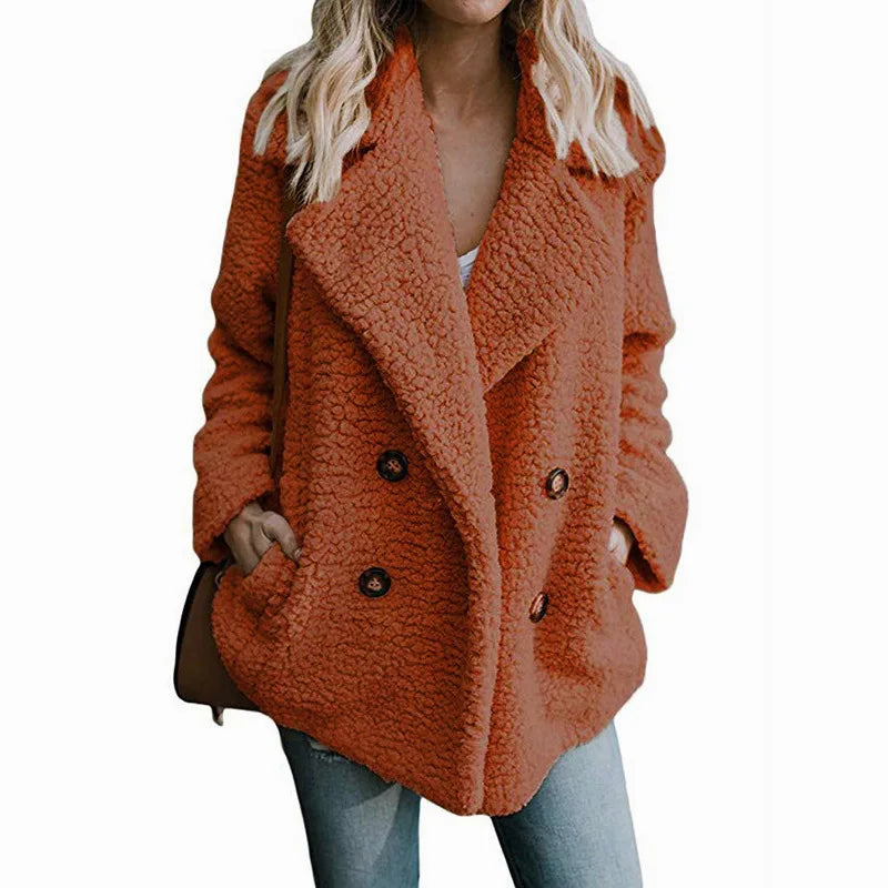Plush Women Winter Jackets Fluffy Coat Female Warm Fleece Winter Clothes