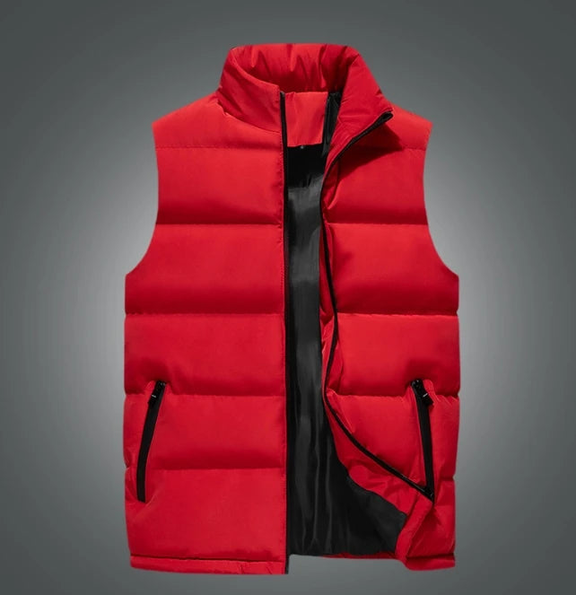 Winter Men Clothing Thick Warm Sleeveless Vests Jackets Waistcoat