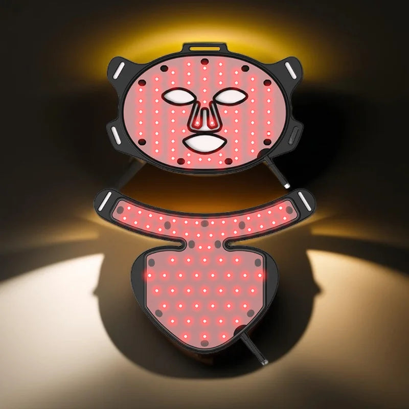 Fm80 Red Light Photon Therapy Skin Care Mask Soft Medical Silicone Led Face Mask For Home Use