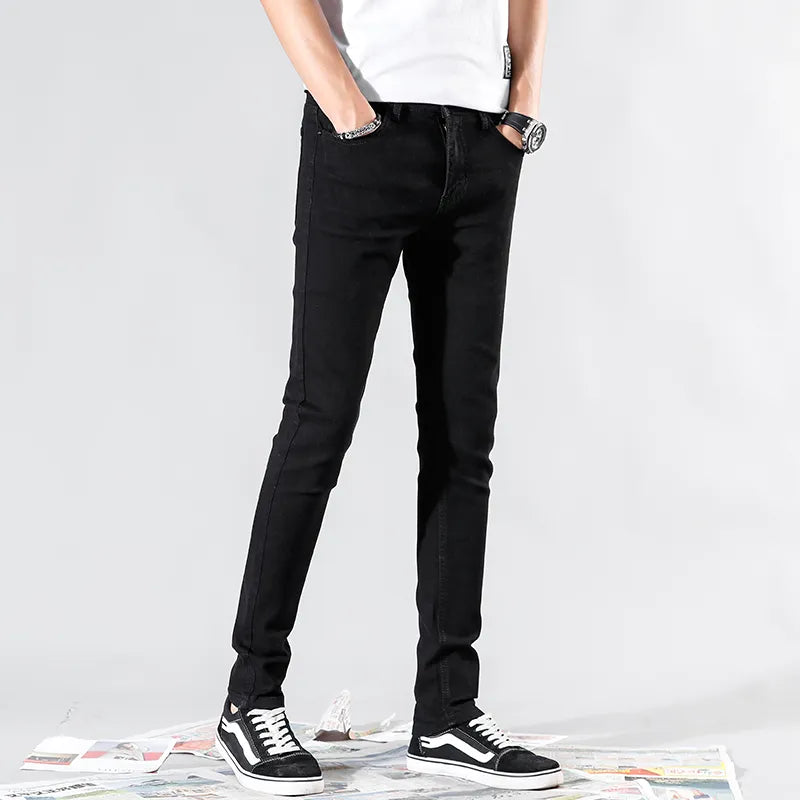 Skinny Jeans Men Cotton Elastic Denim Pants Cowboy Trousers