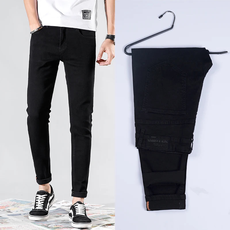 Skinny Jeans Men Cotton Elastic Denim Pants Cowboy Trousers