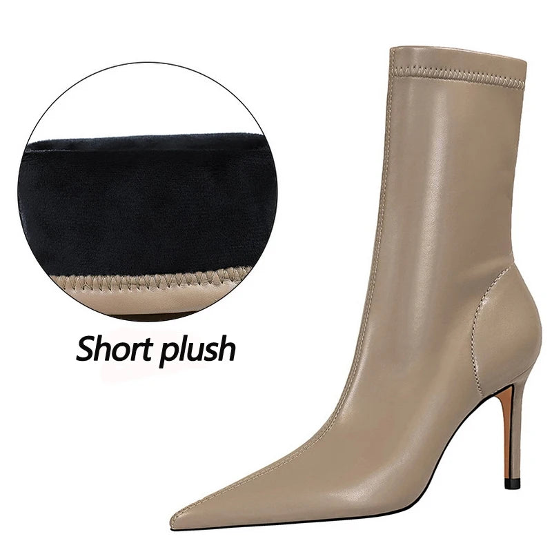 Boots Women Autumn Winter Shoes Short Boots Plus Size 43 Women Heels