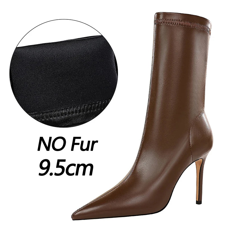 Boots Women Autumn Winter Shoes Short Boots Plus Size 43 Women Heels