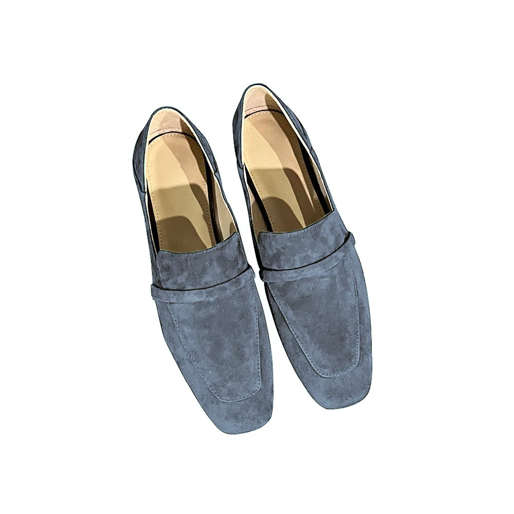 Loafers Women Shoe Without Heel Spring Autumn Mules Woman Simple Shoes