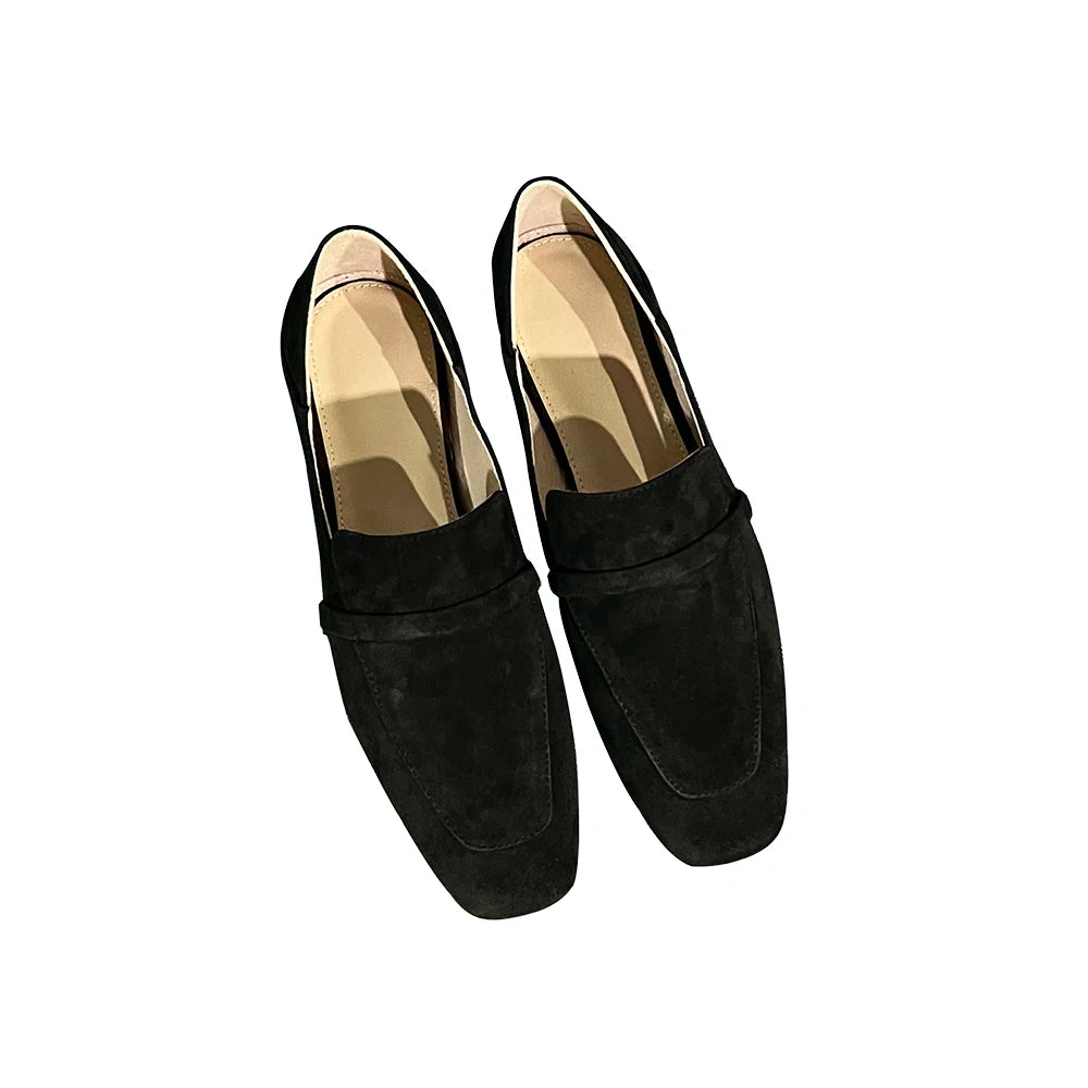 Loafers Women Shoe Without Heel Spring Autumn Mules Woman Simple Shoes