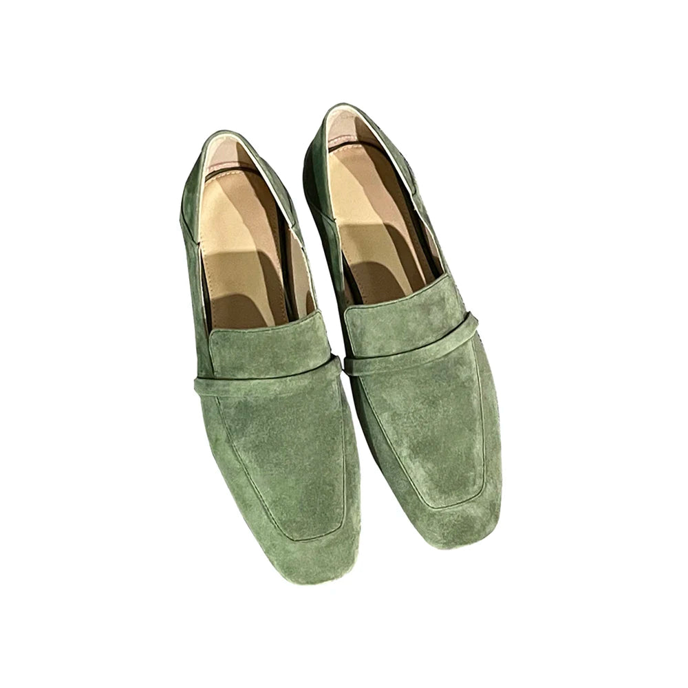 Loafers Women Shoe Without Heel Spring Autumn Mules Woman Simple Shoes