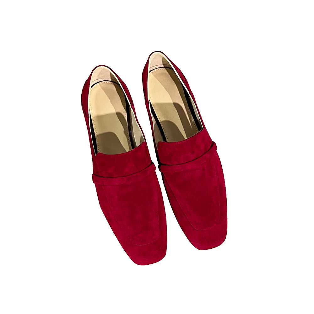 Loafers Women Shoe Without Heel Spring Autumn Mules Woman Simple Shoes