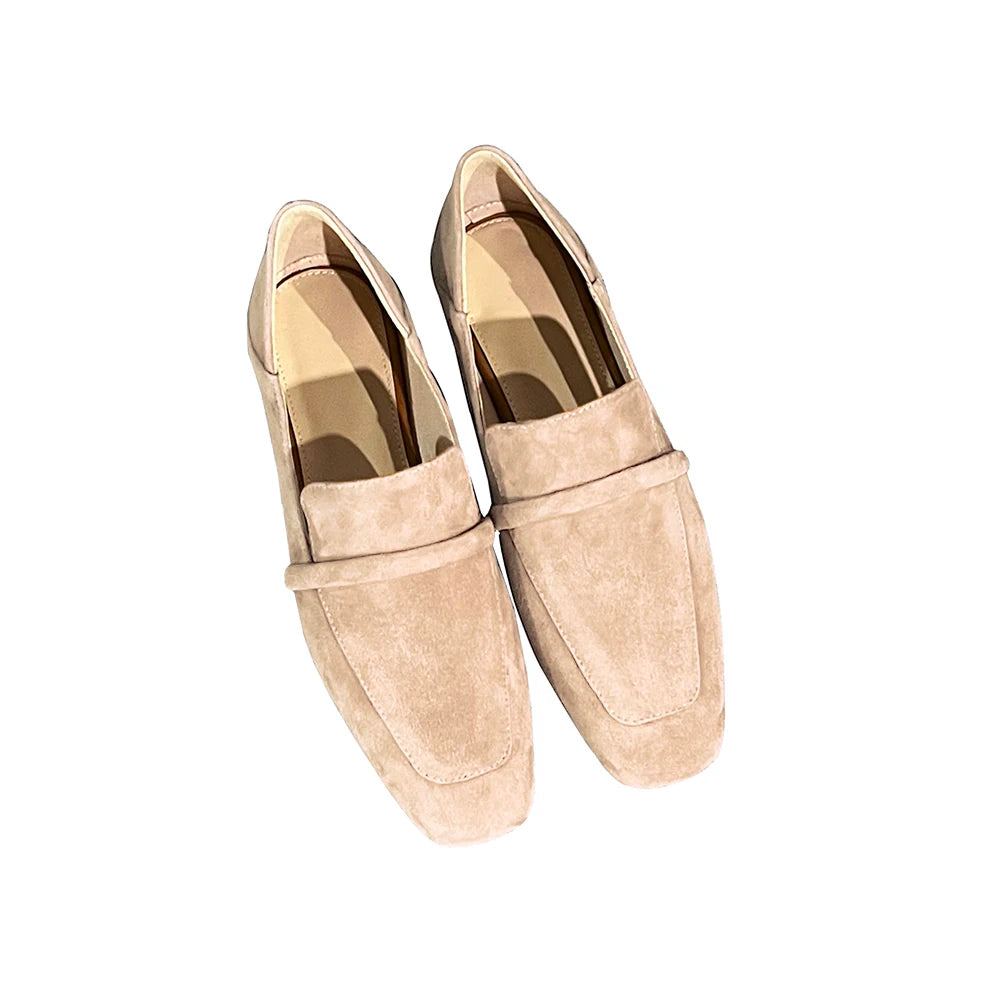 Loafers Women Shoe Without Heel Spring Autumn Mules Woman Simple Shoes