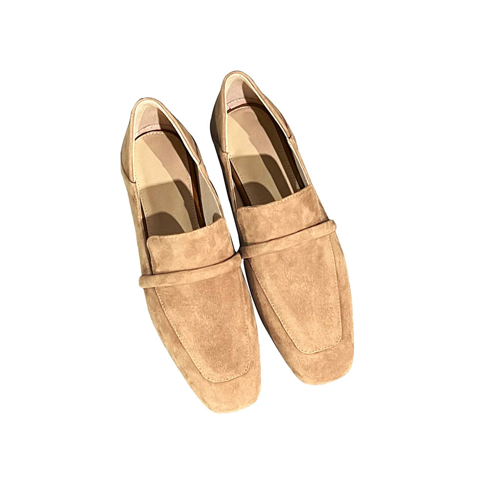 Loafers Women Shoe Without Heel Spring Autumn Mules Woman Simple Shoes