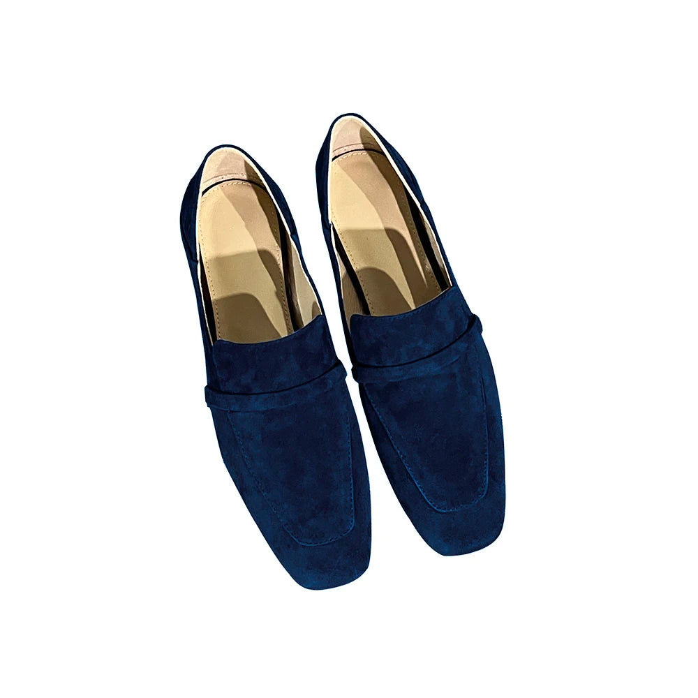 Loafers Women Shoe Without Heel Spring Autumn Mules Woman Simple Shoes