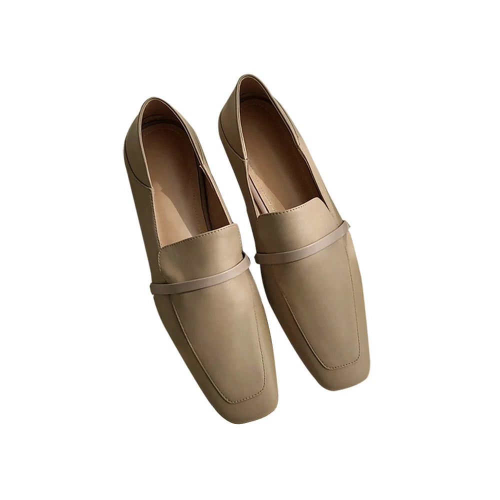 Loafers Women Shoe Without Heel Spring Autumn Mules Woman Simple Shoes