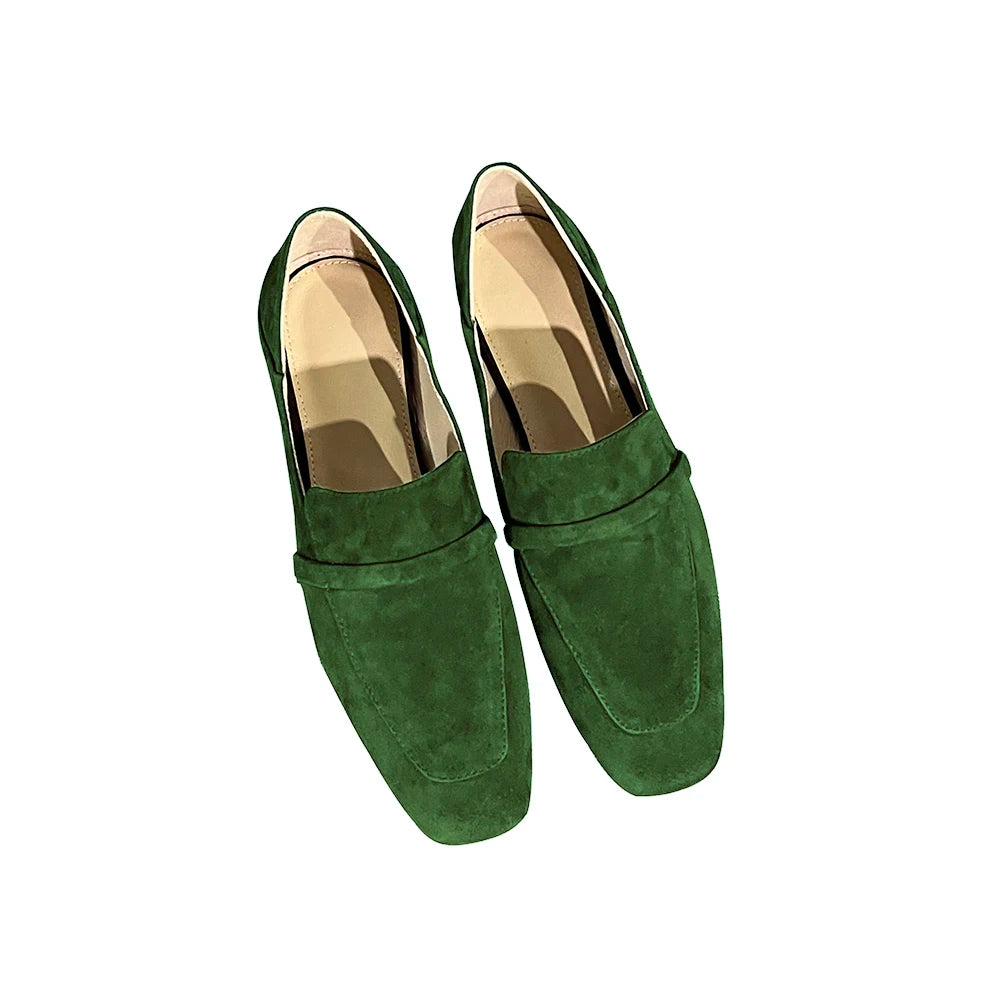 Loafers Women Shoe Without Heel Spring Autumn Mules Woman Simple Shoes