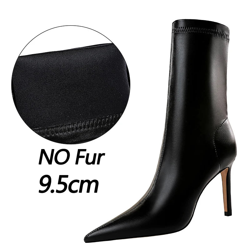 Boots Women Autumn Winter Shoes Short Boots Plus Size 43 Women Heels