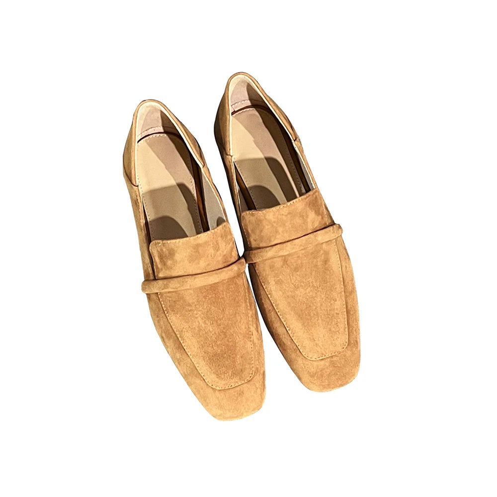 Loafers Women Shoe Without Heel Spring Autumn Mules Woman Simple Shoes