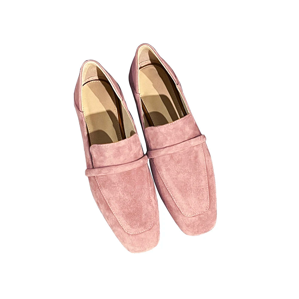 Loafers Women Shoe Without Heel Spring Autumn Mules Woman Simple Shoes