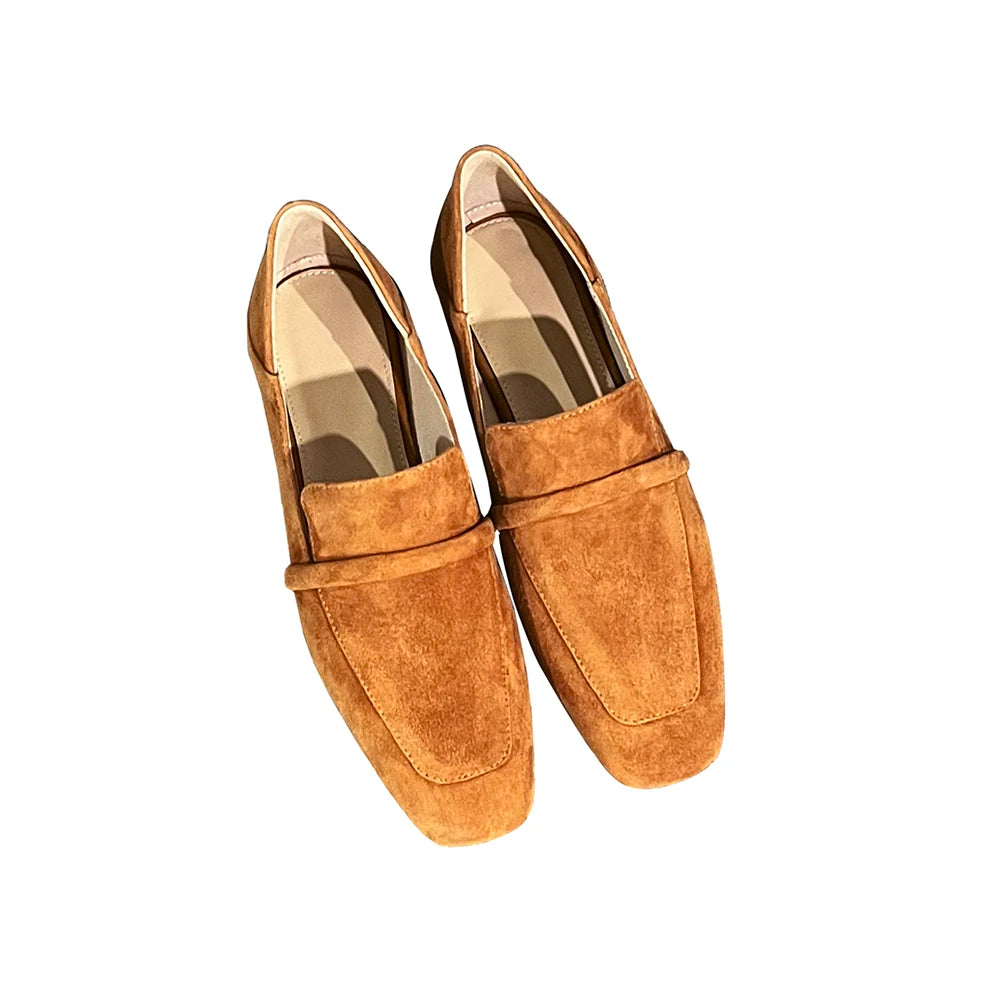 Loafers Women Shoe Without Heel Spring Autumn Mules Woman Simple Shoes