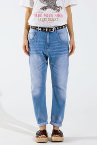 Basic Women Jeans With Stitch Detail
