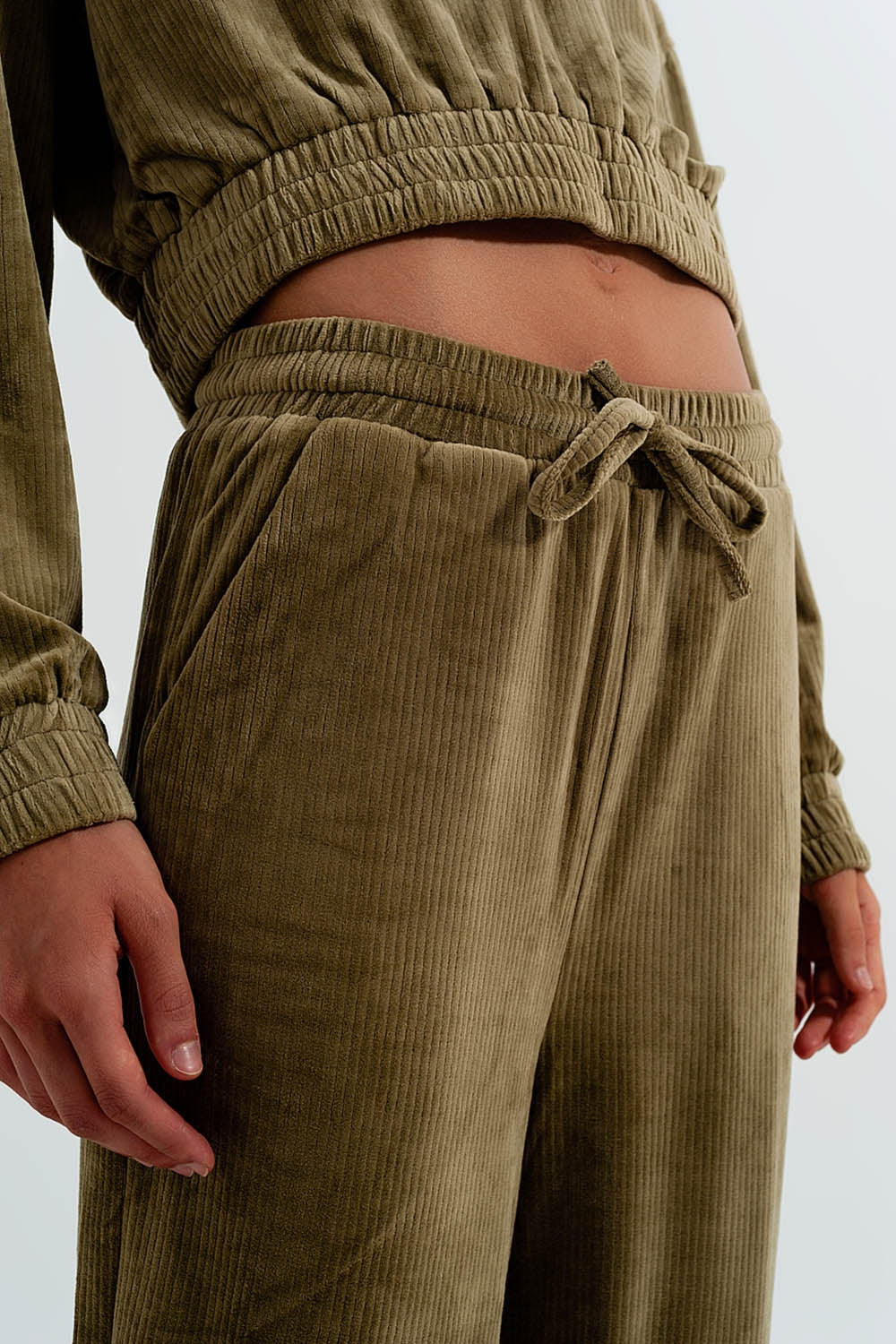 Women's Jogger Drawstring Waist in Green