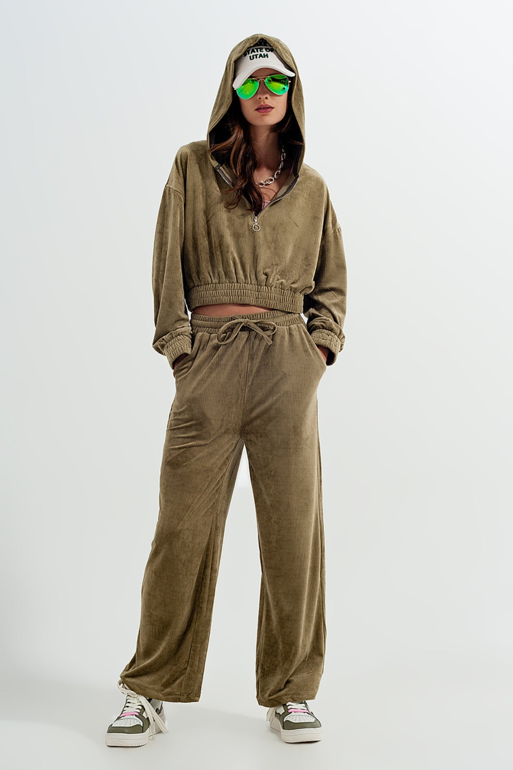 Women's Jogger Drawstring Waist in Green