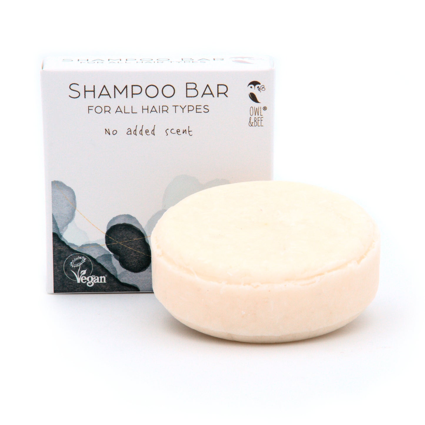 Solid shampoo bar - For all hair types - No added scent - Vegan